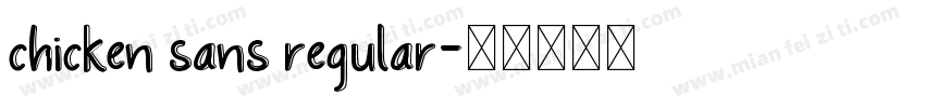 chicken sans regular字体转换